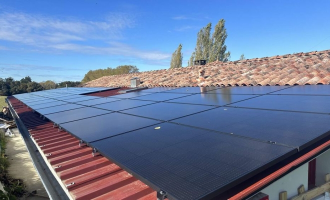 Panneaux solaires sur maison, Bordeaux, SUNALYA