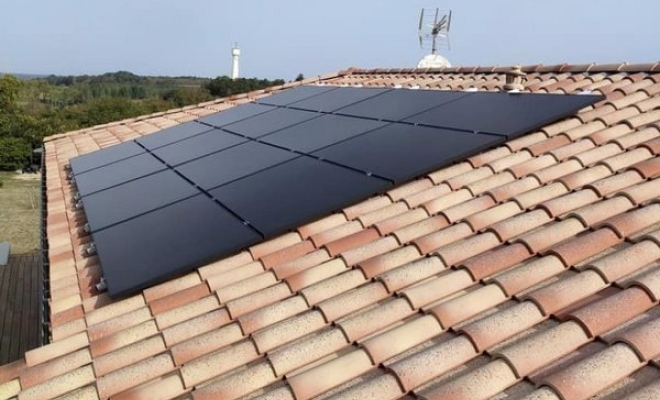 Panneaux solaires sur maison, Bordeaux, SUNALYA