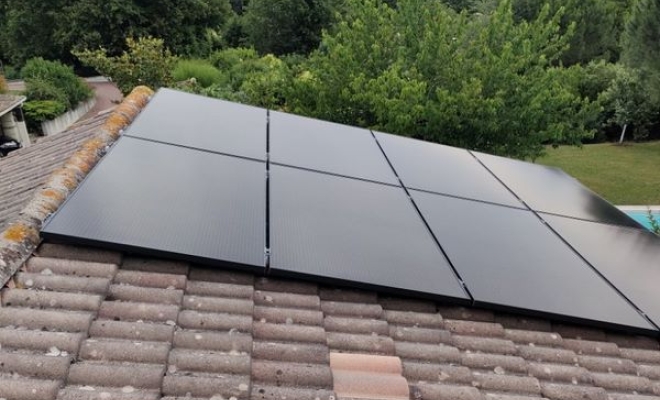 Panneaux solaires sur maison, Bordeaux, SUNALYA