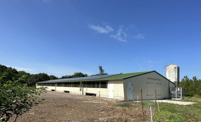 Panneaux solarires sur bâtiment agricole, Bordeaux, SUNALYA